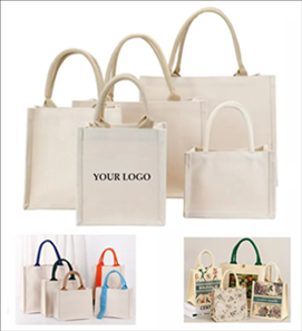 Burlap Tote Bag